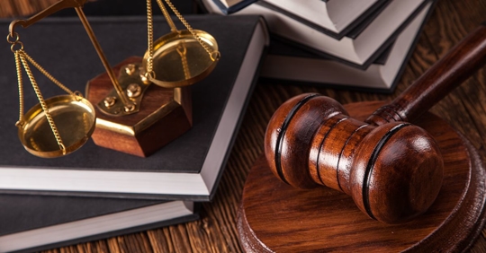 justice scales and gavel